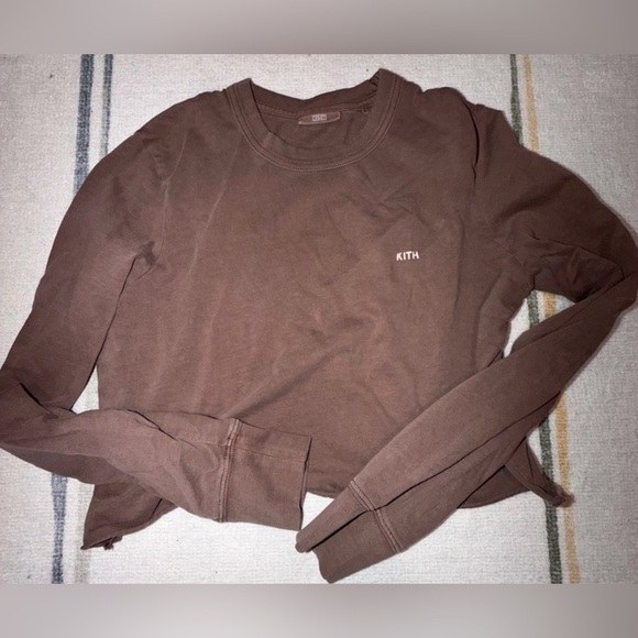 Kith Tops - Kith Brown Long Sleeve Tee